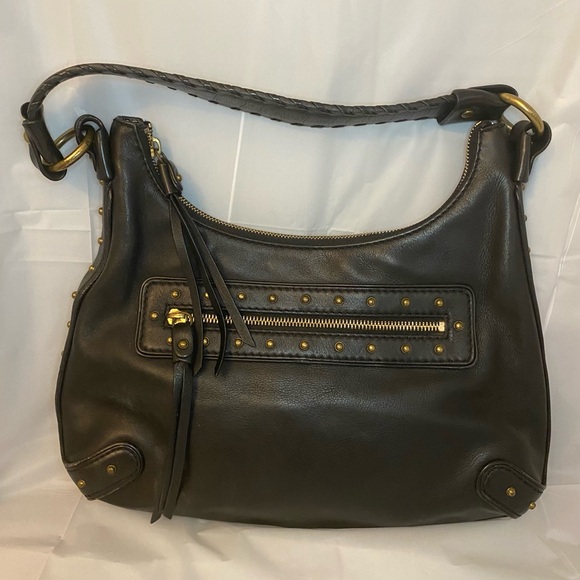 Michael Kors Leather Black Ashbury Hobo Bag - Picture 2 of 4